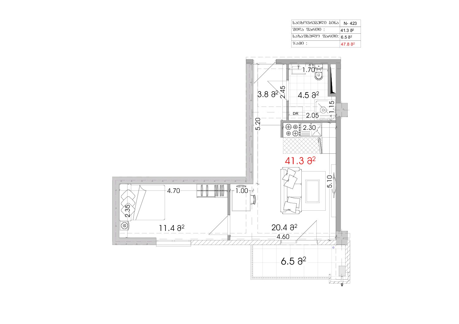 ბინა 423